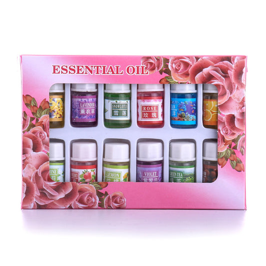 [Factory direct sales] 12 sticks 3ML aromatherapy plant essential oil humidifier indoor aromatic essential oil fragrance essential oil